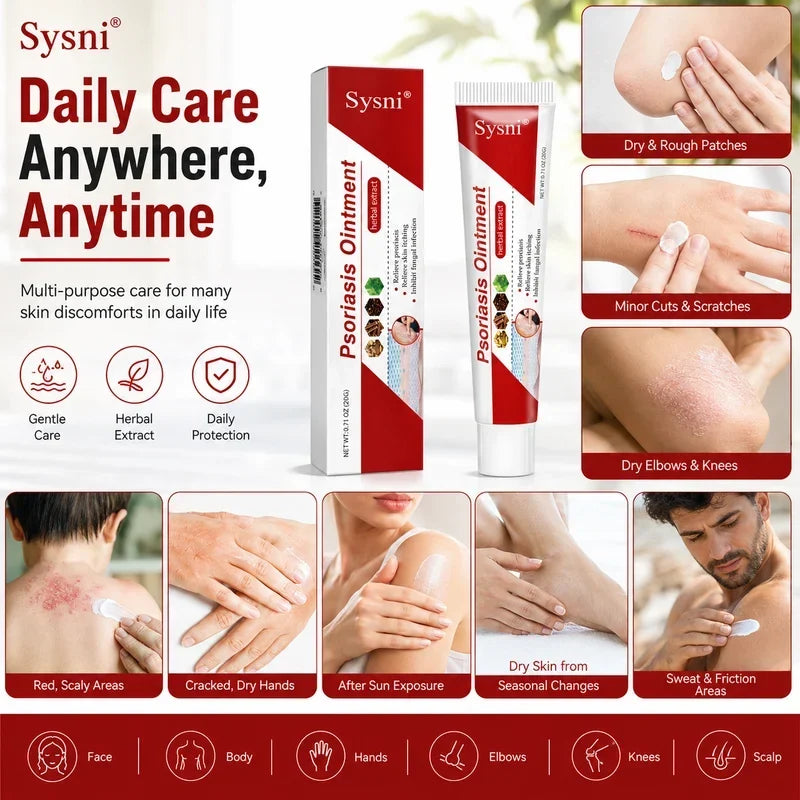 BUY 1 GET 1 FREE✅ SYSNI Daily Moisturizing Cream – Soothes Dry, Flaky & Itchy Skin Patches (2 Tubes)