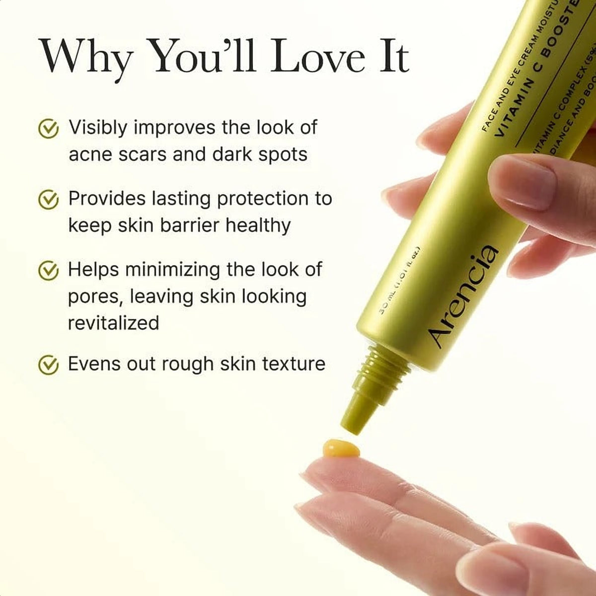 Arencia Vitamin C Booster Shot (Buy 1 Get 1 Free) – Brightening Serum for Dark Spots & Dull Skin, 2 × 30ml