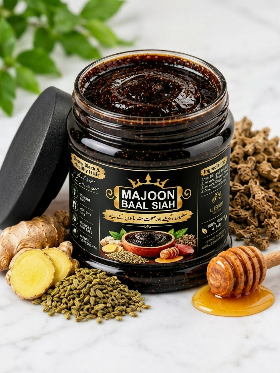 Majoon Baal Siah – Pure Herbal Formula for Strong, Black & Healthy Hair