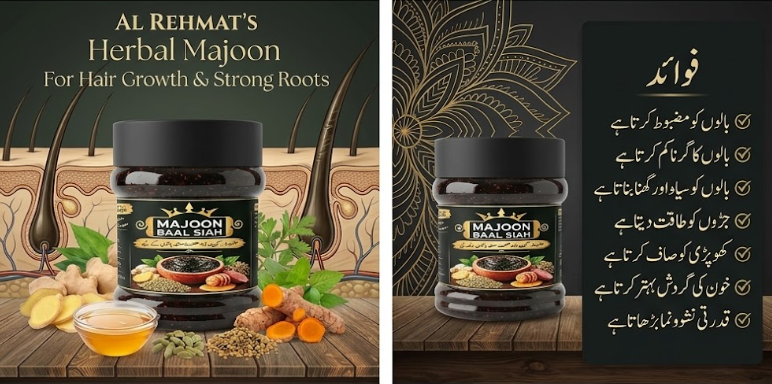 Majoon Baal Siah – Pure Herbal Formula for Strong, Black & Healthy Hair
