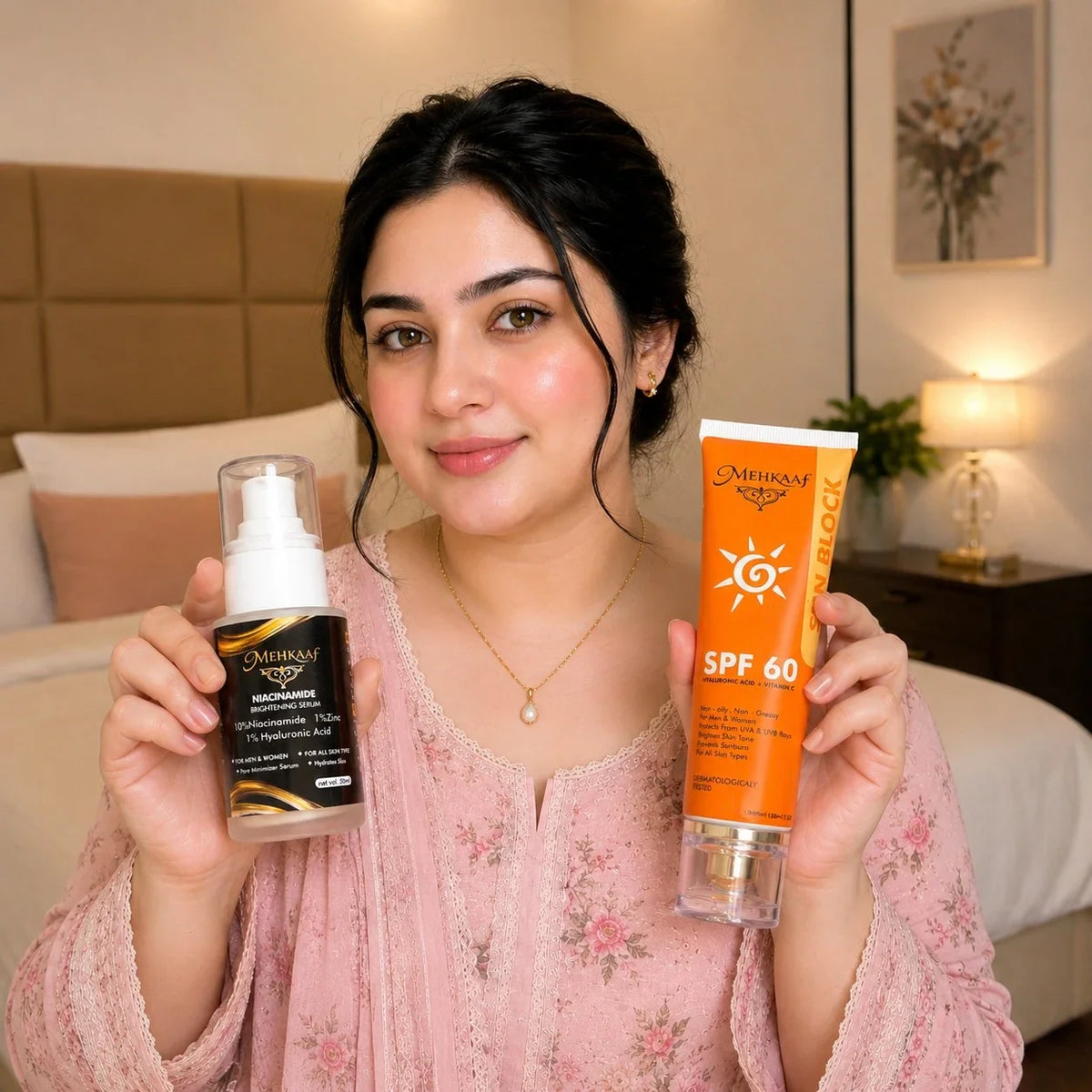 Brightening Serum and Sunblock - part of the Complete Glow Routine Box